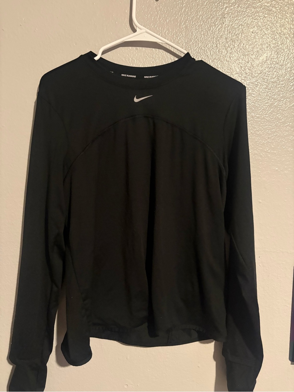 🔥 NIKE RUNNING DRI-FIT 🔥 Black Long Sleeve Top 🔥 Medium 🔥
